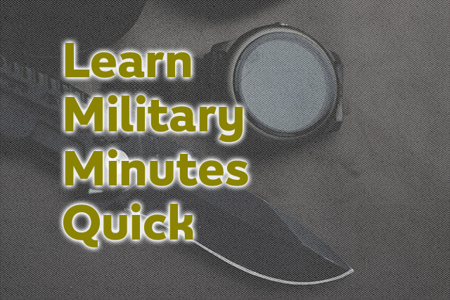 Military knife and watch